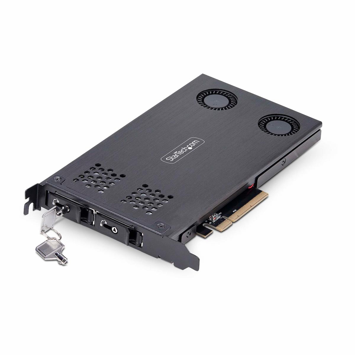 StarTech Dual M.2 NVME PCIe SSD Removable card Enclosure StarTech Dual M.2 NVME PCIe SSD Removable card Enclosure